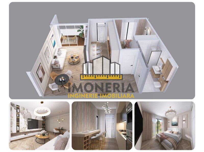 1 Decembrie  Comision 0%! 2 camere spatioase, decomandate Bloc cochet, metrou 1 Decembrie