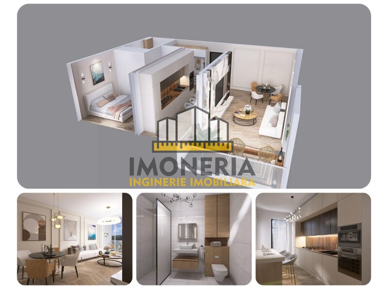 1 Decembrie  Comision 0%! 2 camere spatioase, decomandate Bloc cochet, metrou 1 Decembrie